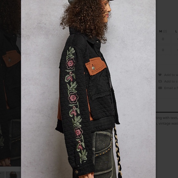 POL “Duluth “ POL Quilted and Thermal Jacket Shacket with Embroidery Detail 22 - Picture 2 of 5